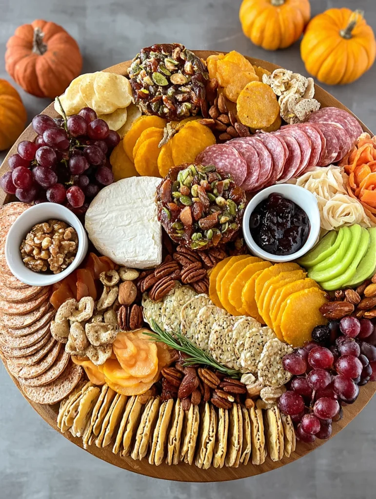 Charcuterie Board with Fall Fruit & Nuts