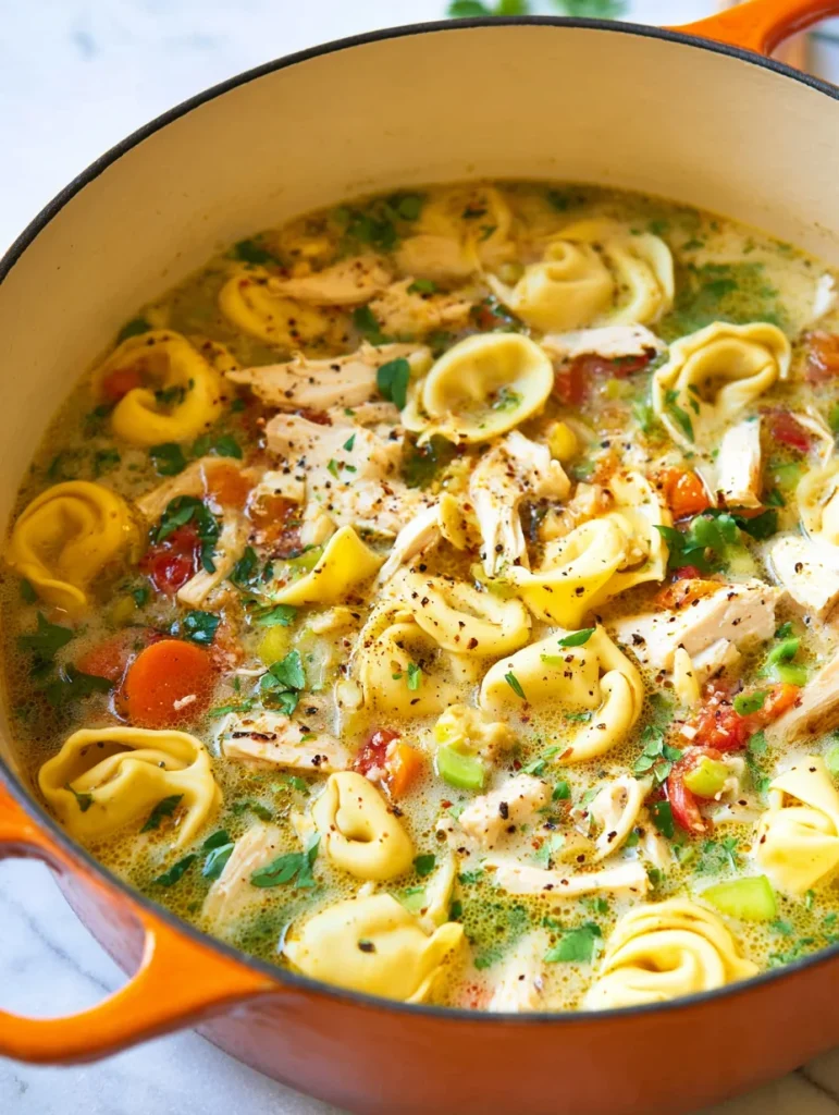 Chicken Tortellini Soup