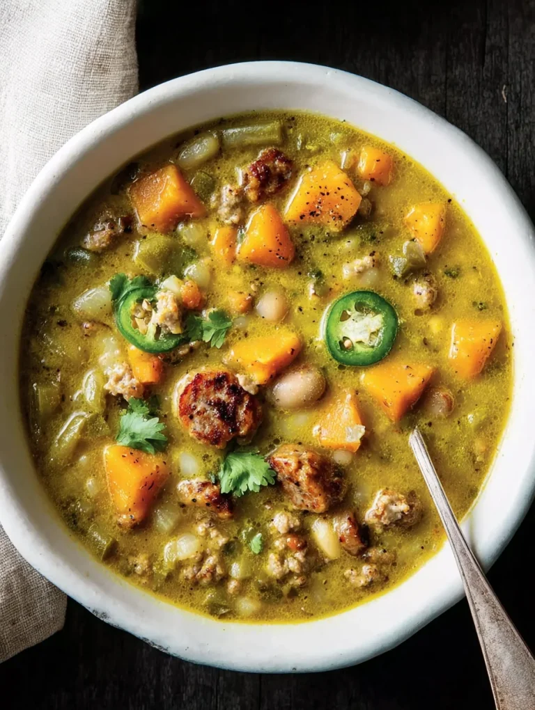 Chili Verde with Pumpkin & Sausage