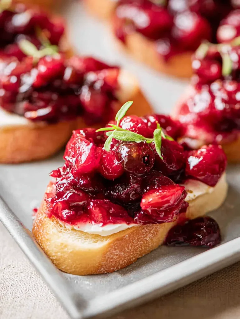 Cranberry Compote with Brie