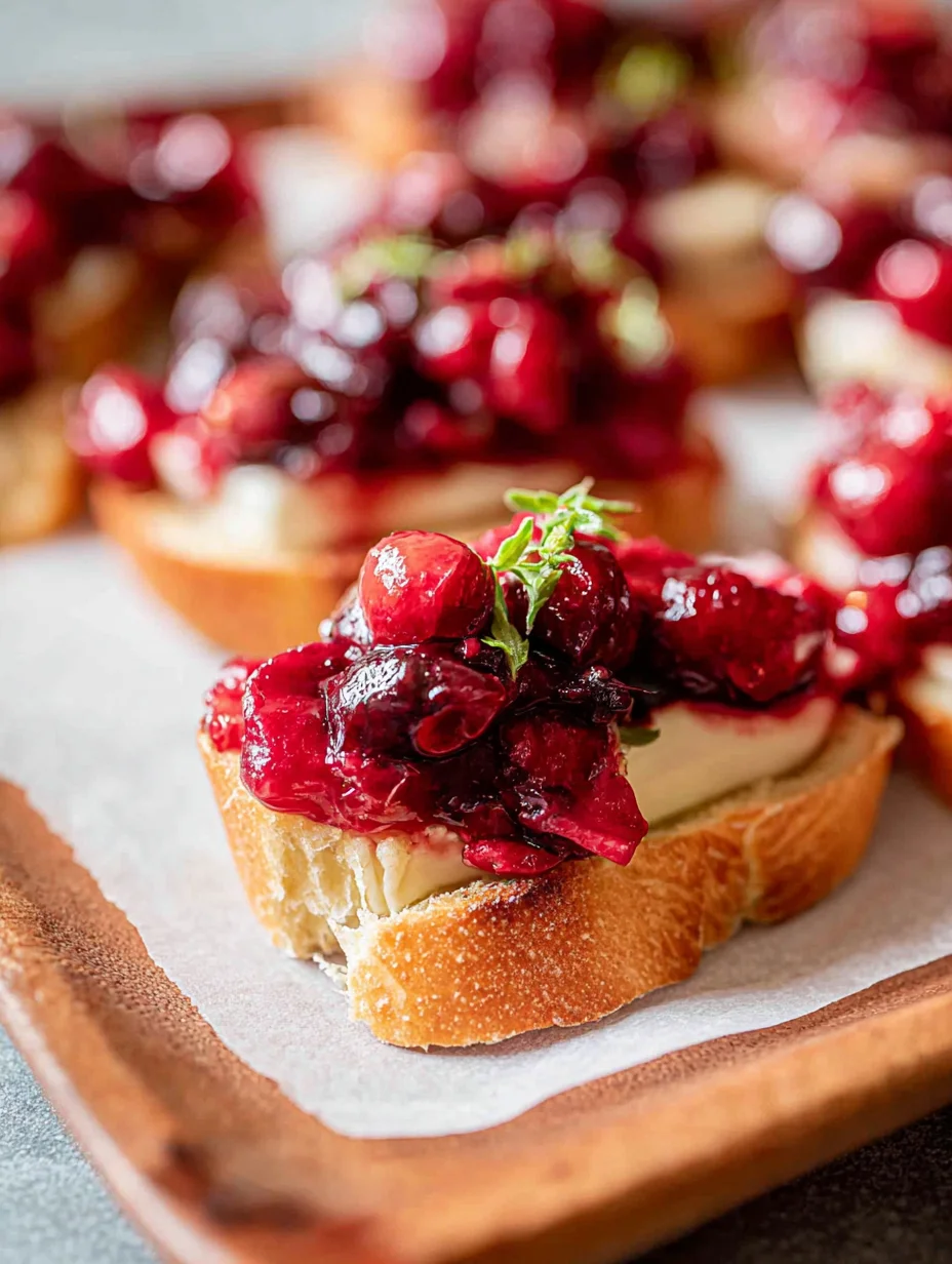Cranberry Compote with Brie