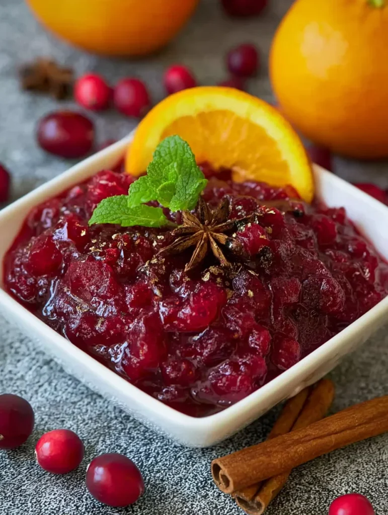 Cranberry Sauce with Orange & Spices