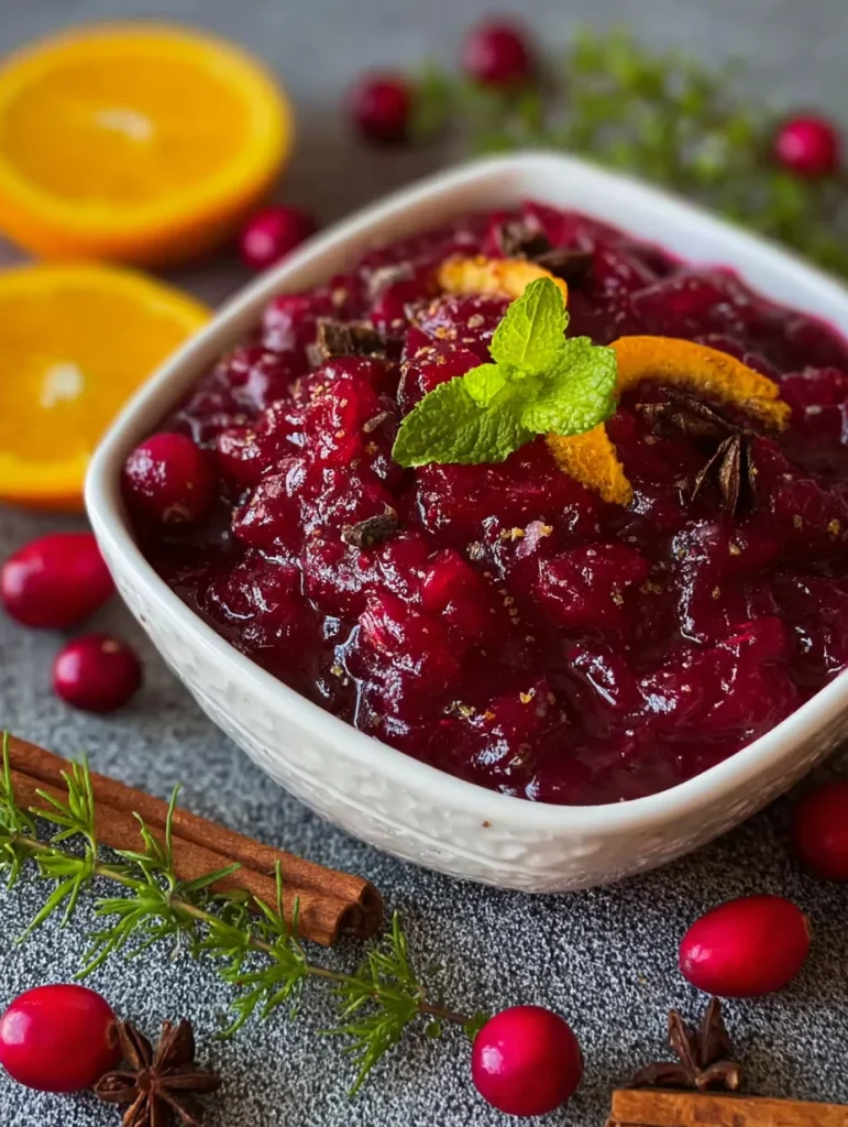 Cranberry Sauce with Orange & Spices