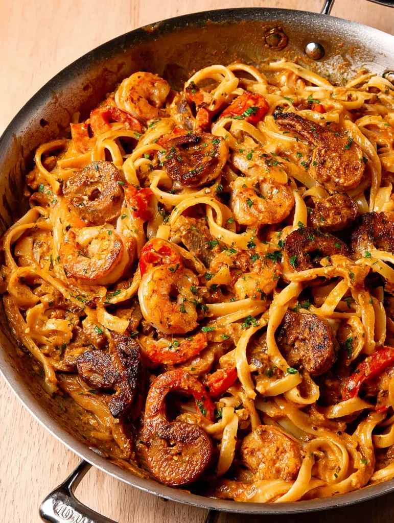 Creamy Cajun Shrimp Pasta