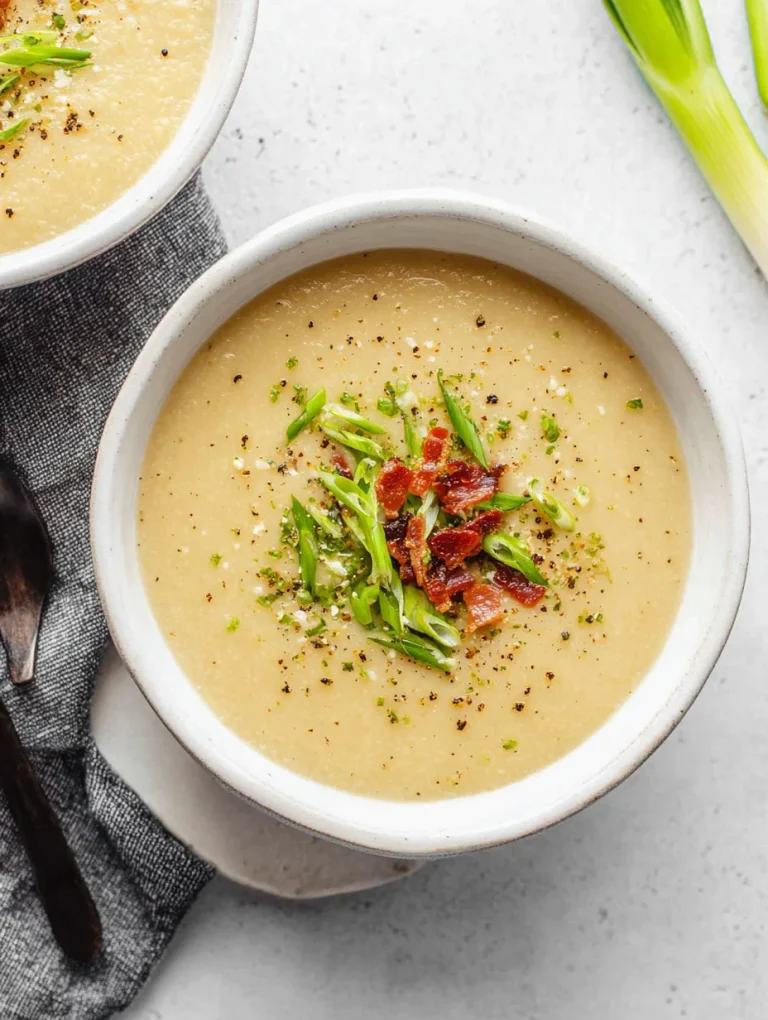 Creamy Cauliflower & Leek Soup