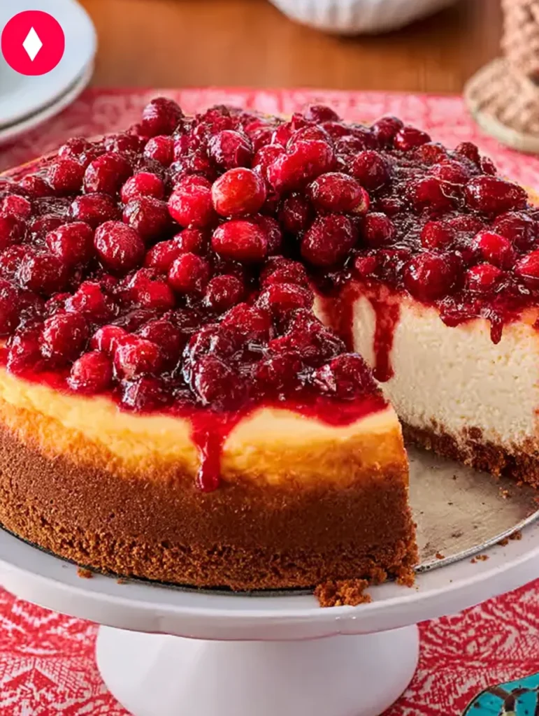 Creamy Cranberry Orange Cheesecake