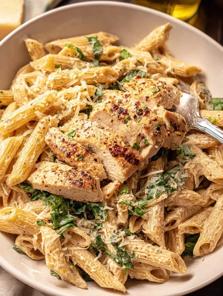 Creamy Garlic Parmesan Chicken Pasta