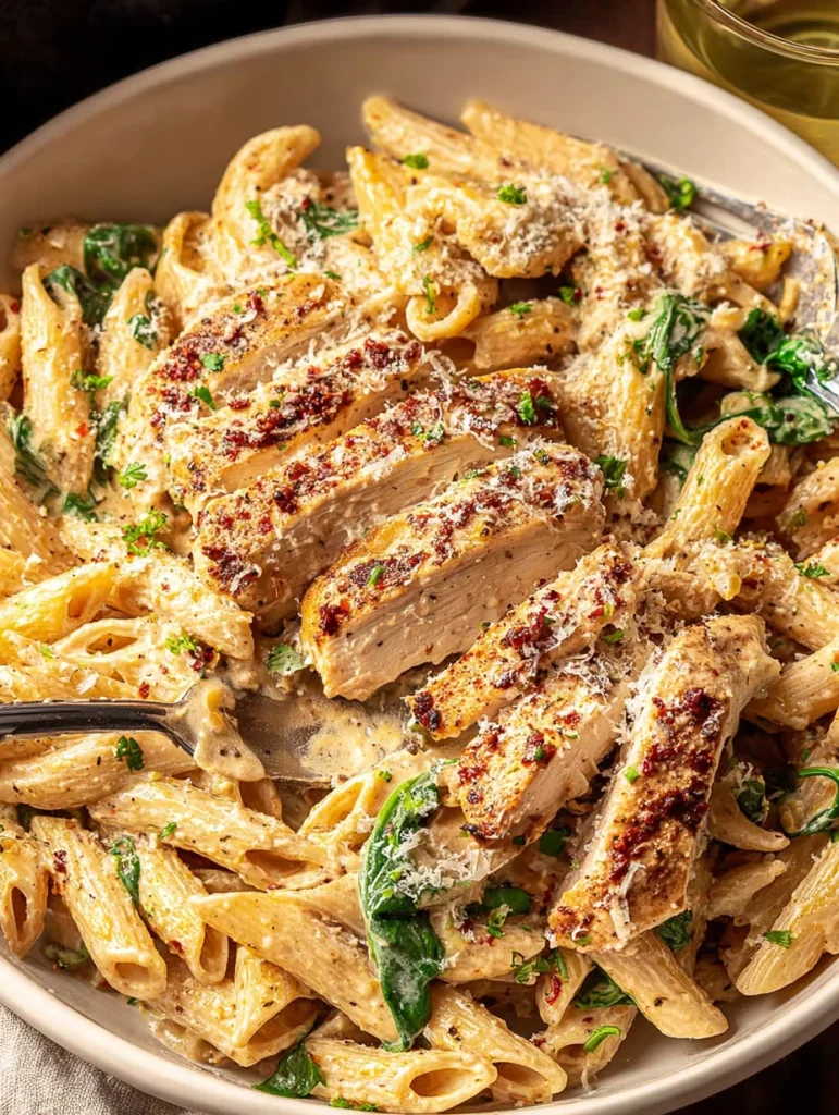 Creamy Garlic Parmesan Chicken Pasta
