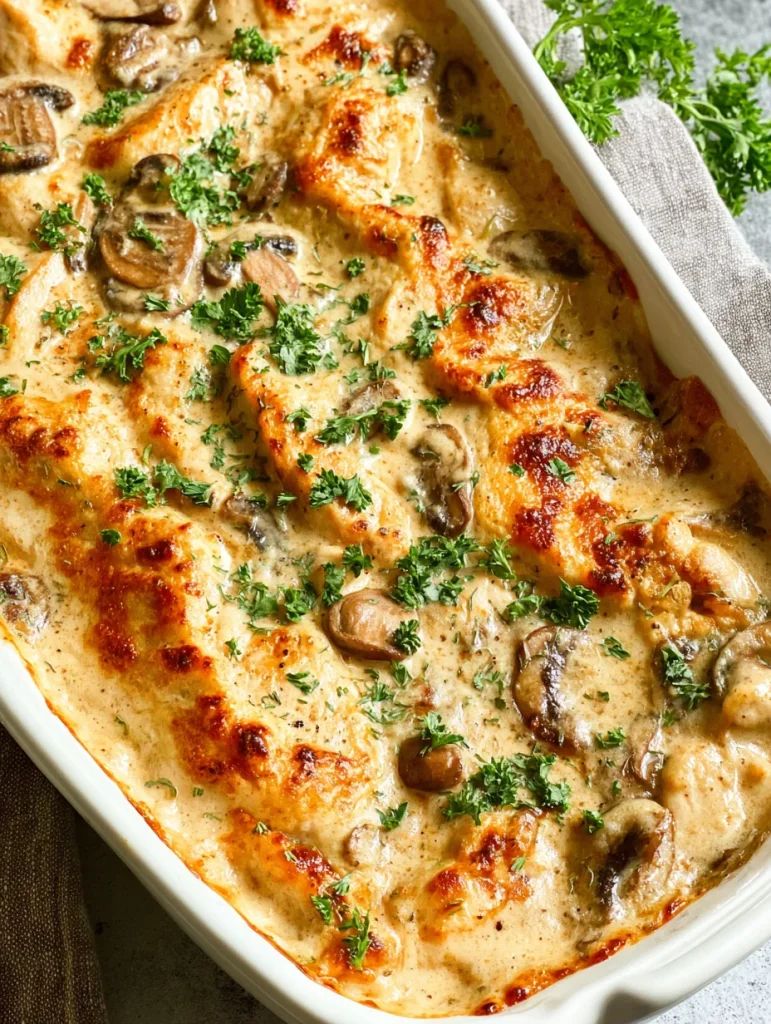 Creamy Low Carb Chicken Casserole
