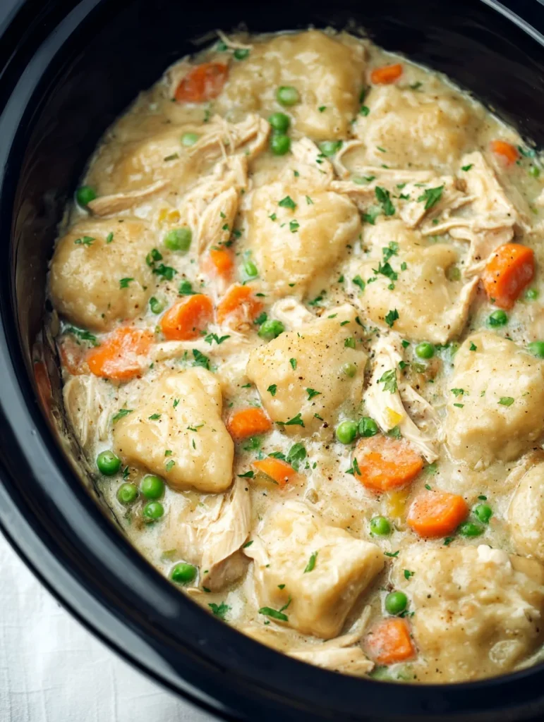 Crock Pot Chicken & Dumplings
