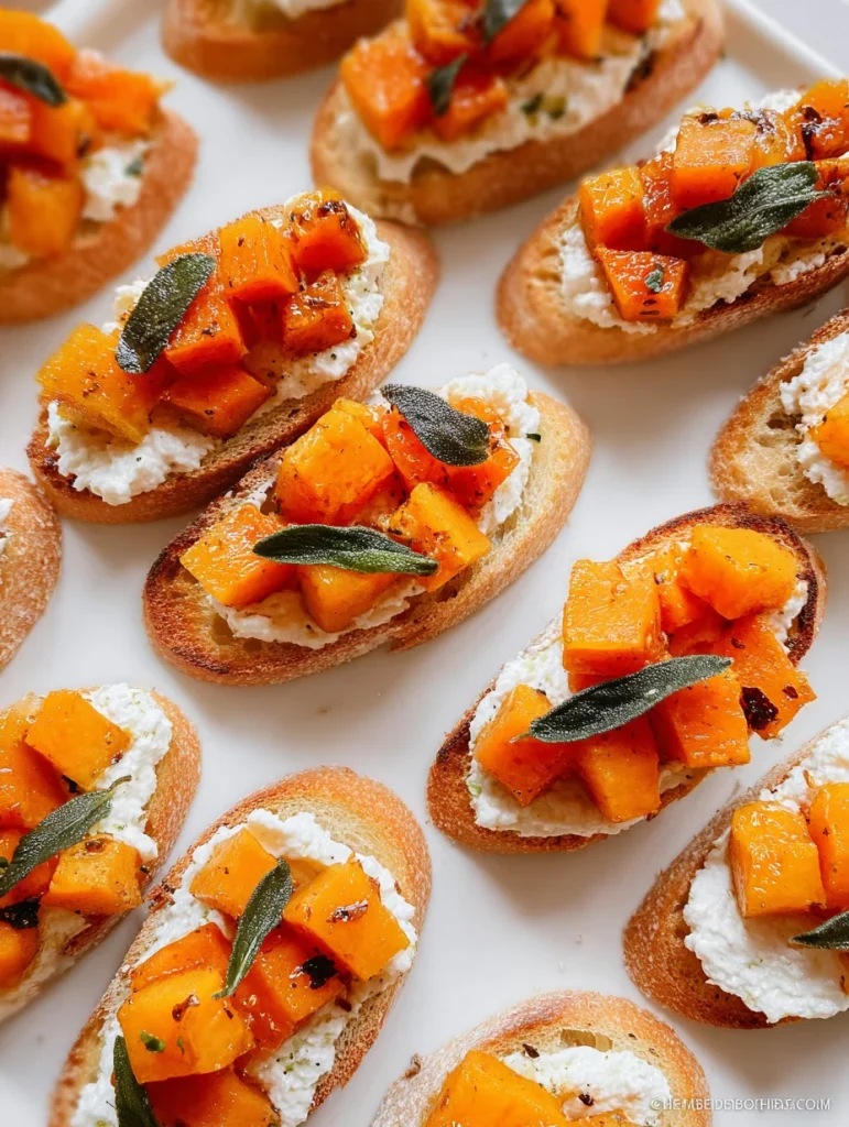 Crostini with Squash, Goat Cheese & Honey