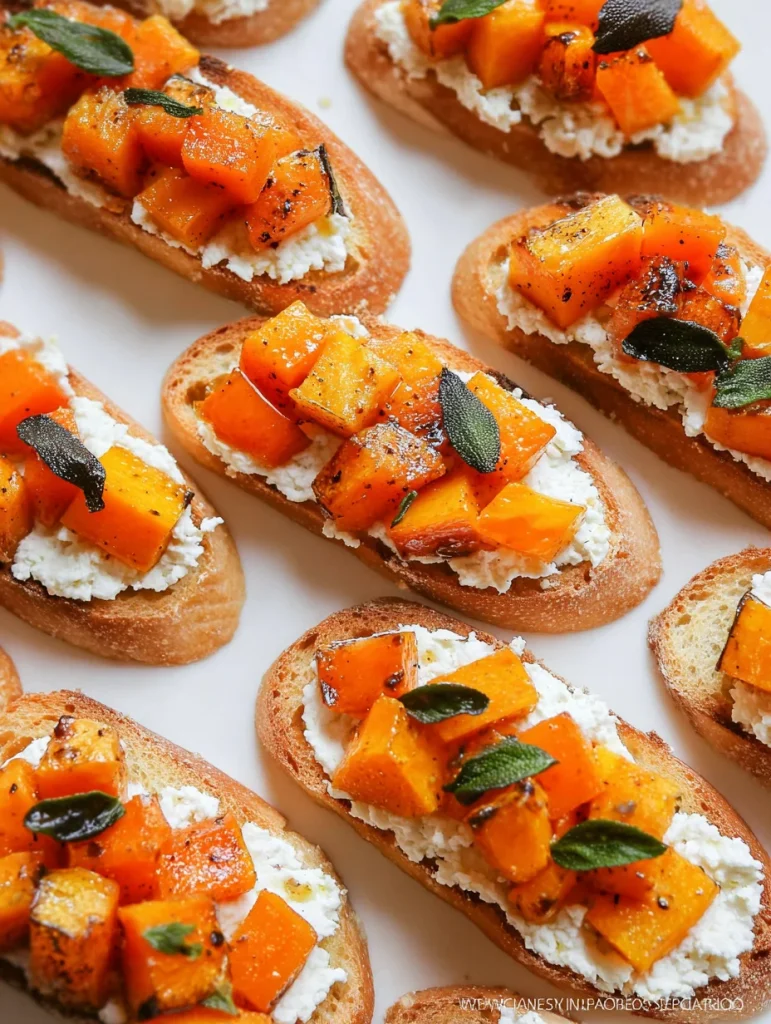 Crostini with Squash, Goat Cheese & Honey