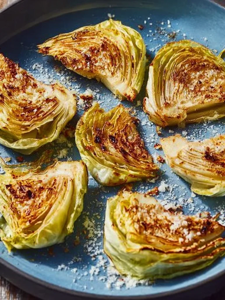 Garlic-Roasted Cabbage Wedges