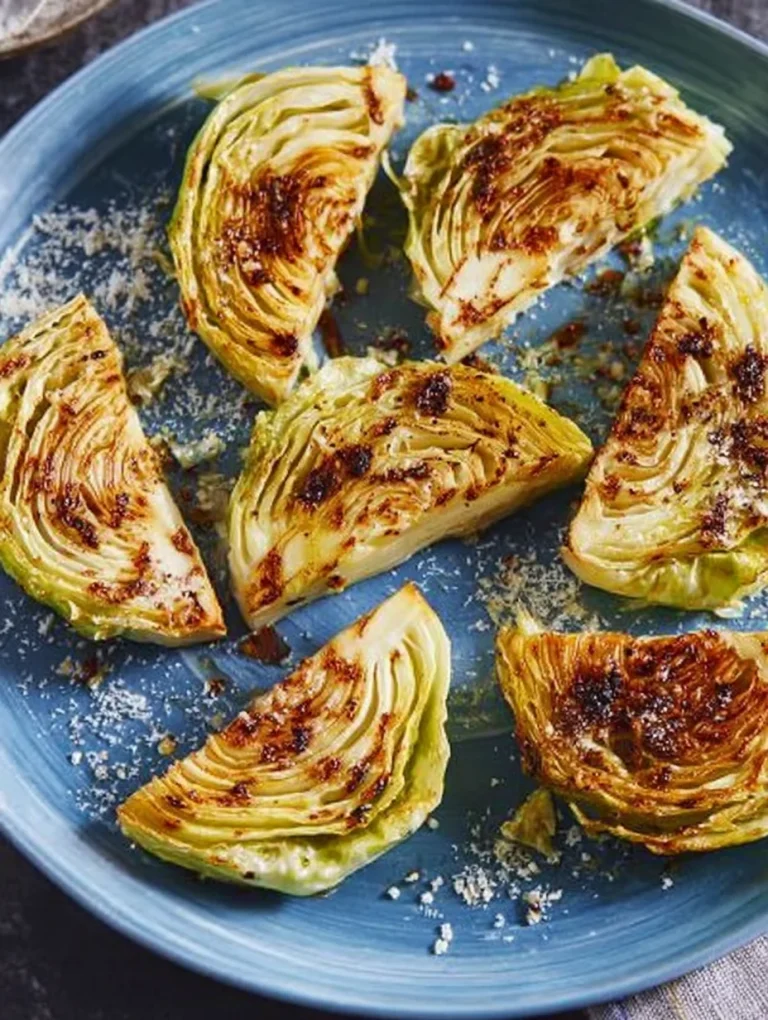 Garlic-Roasted Cabbage Wedges