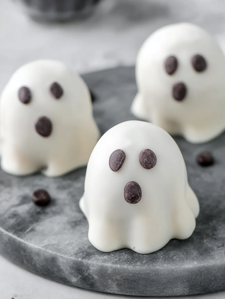 Ghost OREO Ball Truffles For Halloween