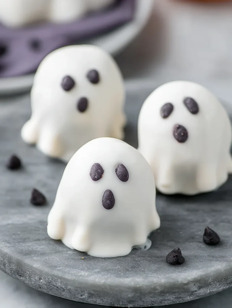 Ghost OREO Ball Truffles For Halloween