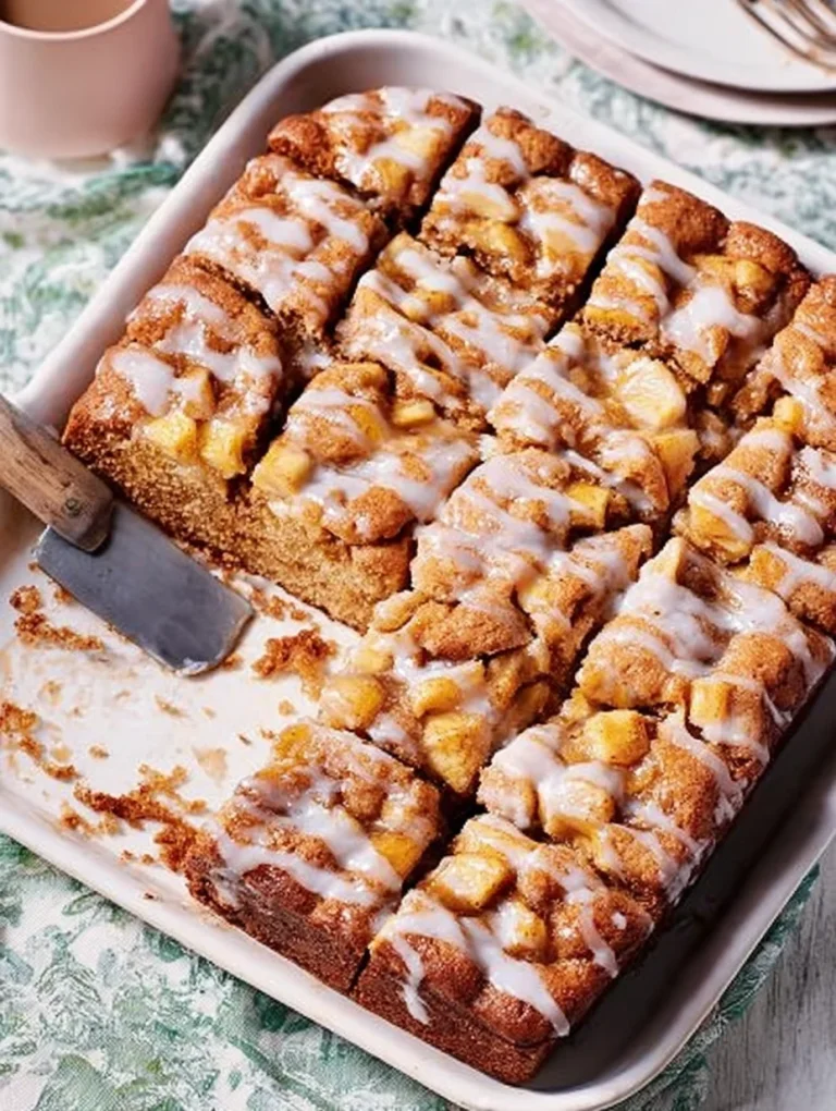 Glazed Honeycrisp Apple Fritter Cake