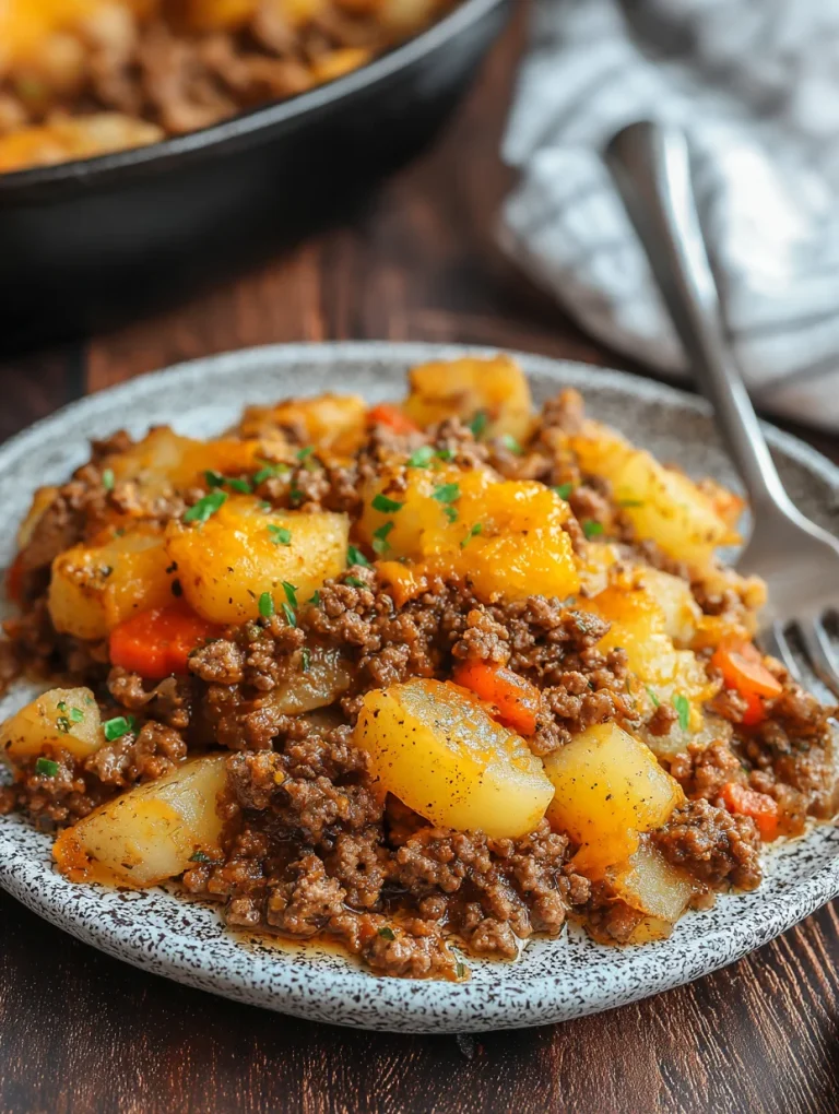 Hobo Casserole Ground Beef