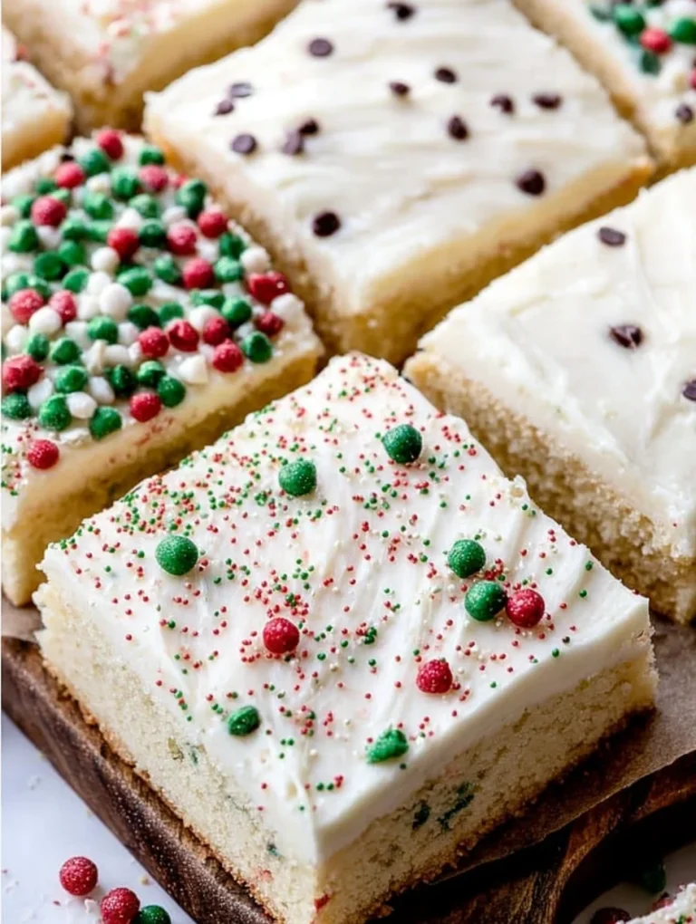 Holiday Sugar Cookie Bars