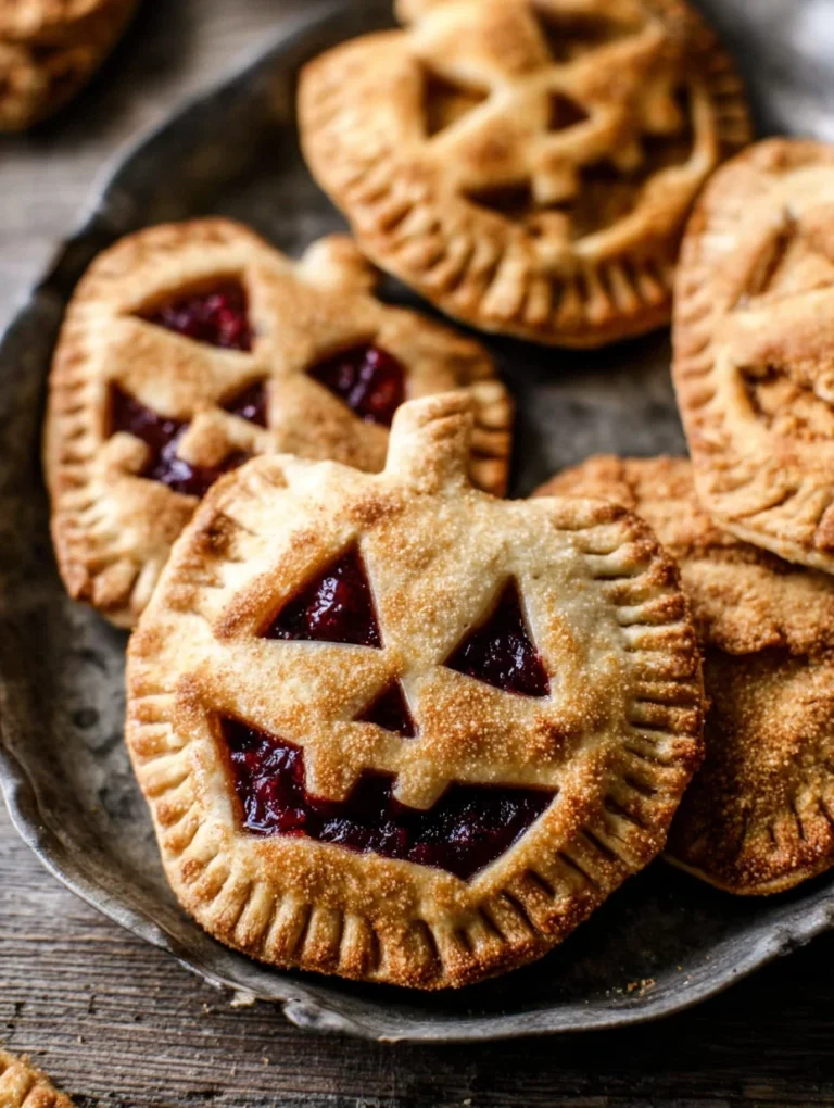 Jack-O-Lantern Hand Pies