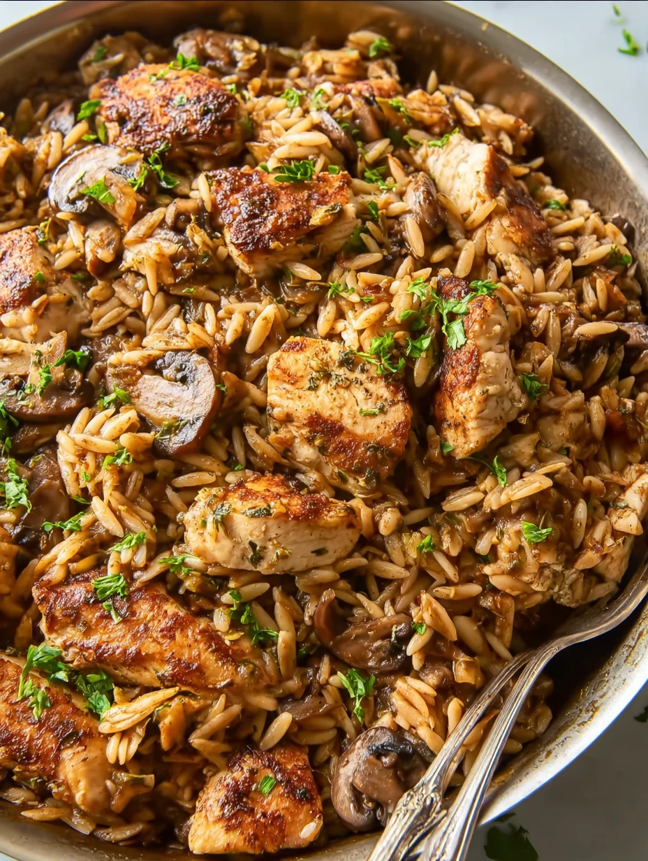 Marsala Chicken Orzo