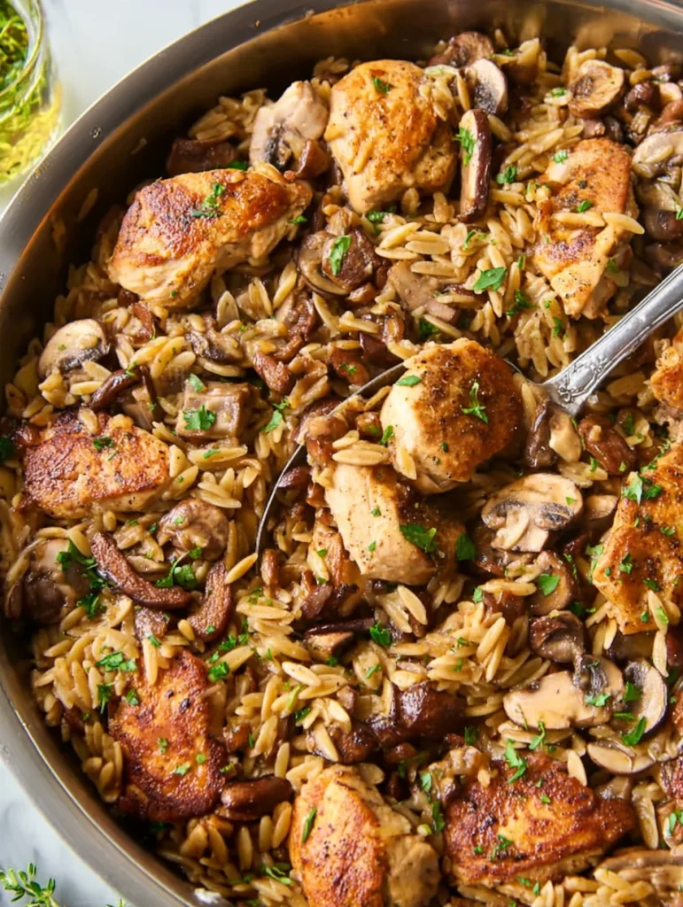 Marsala Chicken Orzo