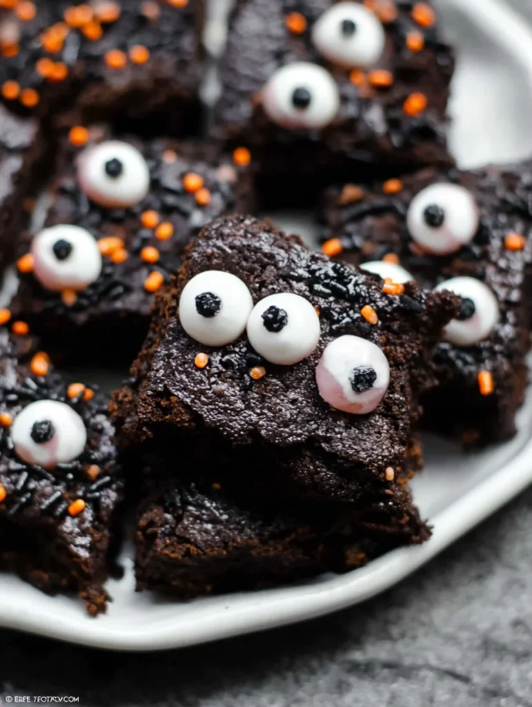 Monster Eye Brownie Bites