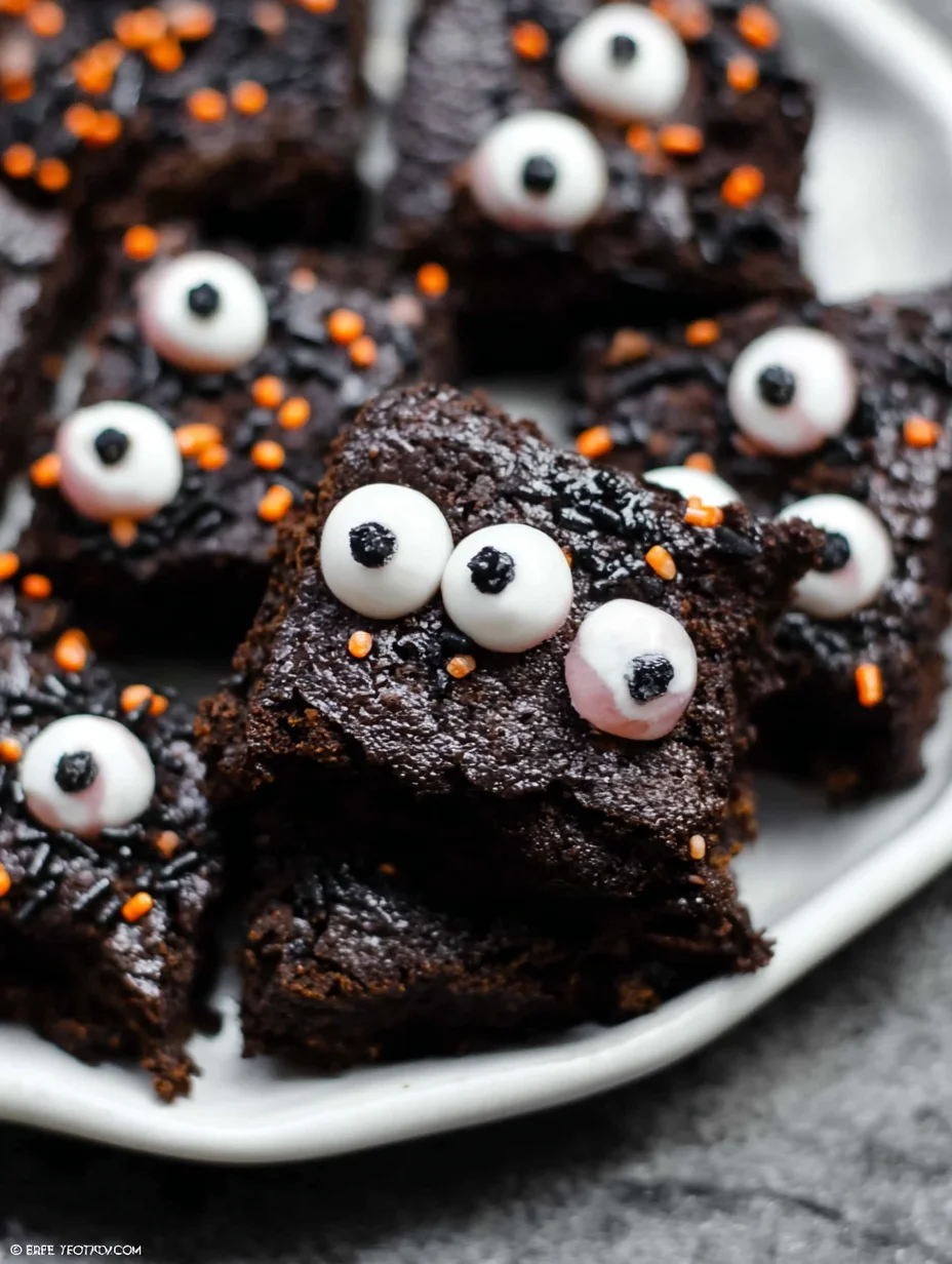 Monster Eye Brownie Bites