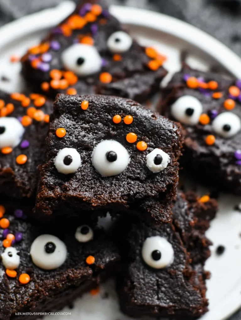 Monster Eye Brownie Bites