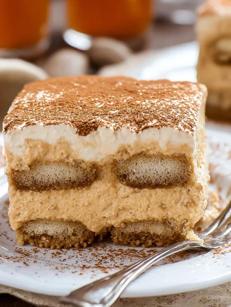 No Bake Pumpkin Tiramisu