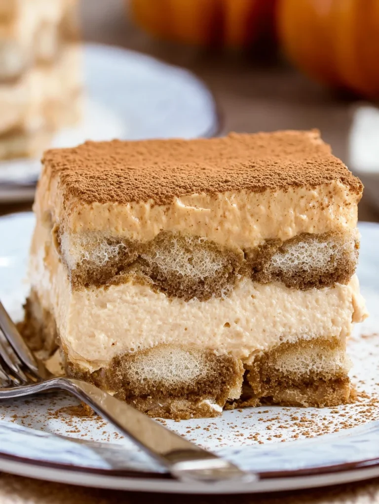 No Bake Pumpkin Tiramisu