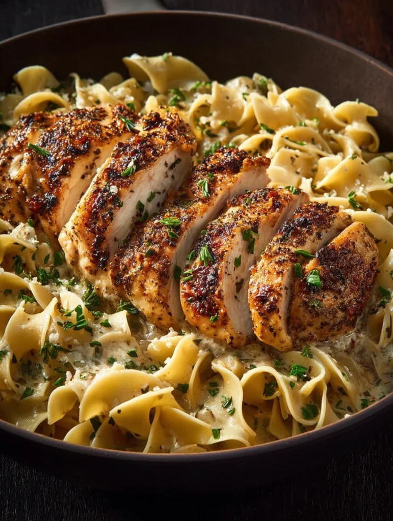 One-Pan Chicken with Buttered Noodles