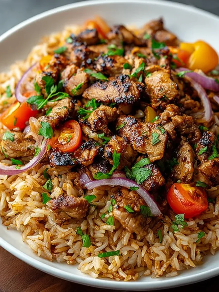 One Pot Shawarma Chicken And Rice