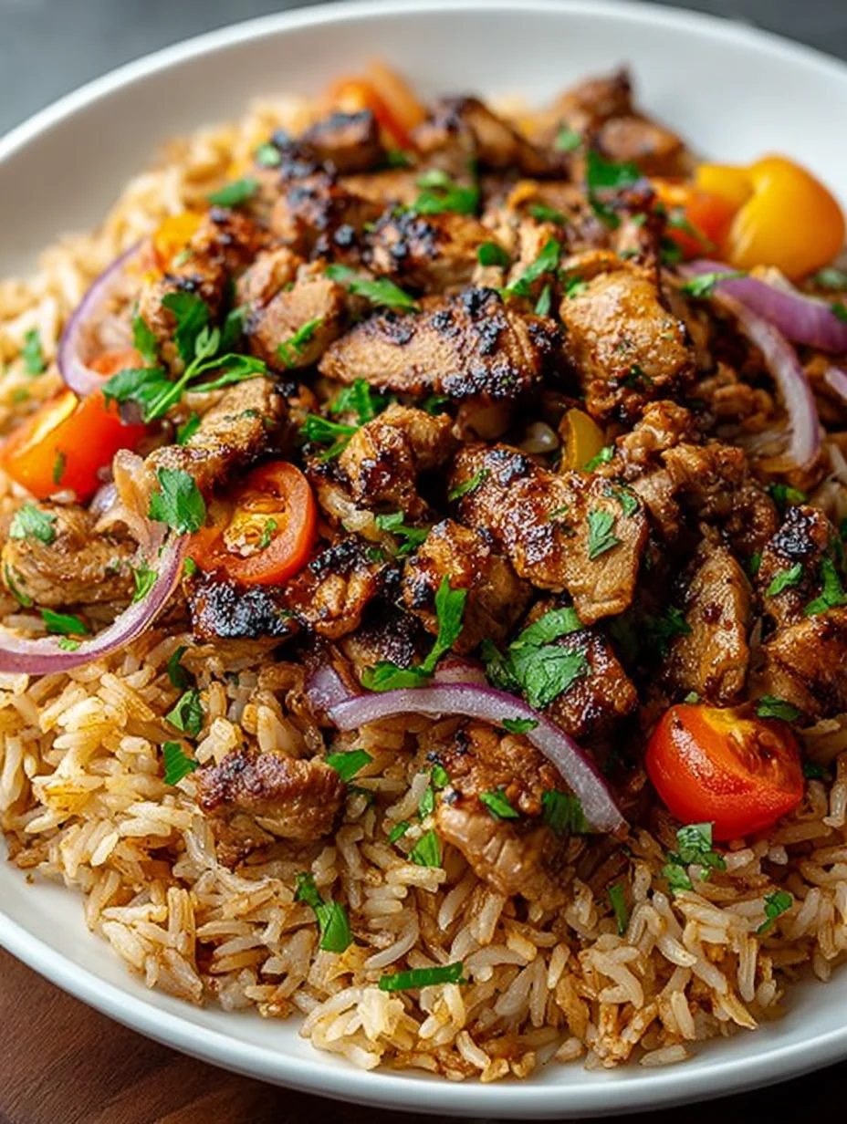 One Pot Shawarma Chicken And Rice