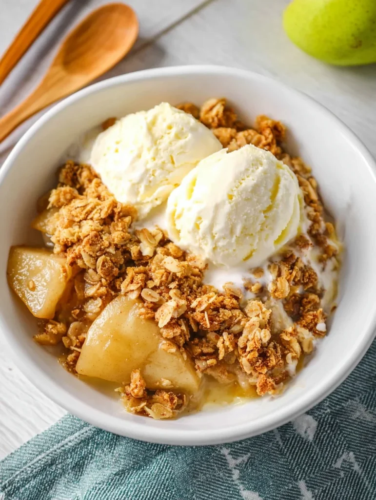 Pear Crisp with Cinnamon