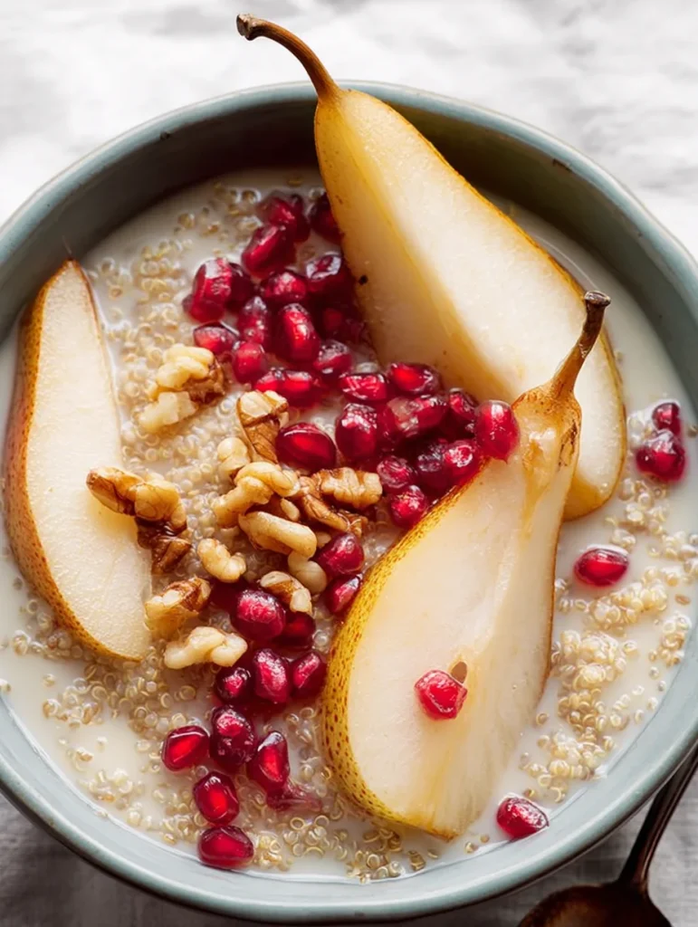 Pear & Walnut Quinoa Porridge