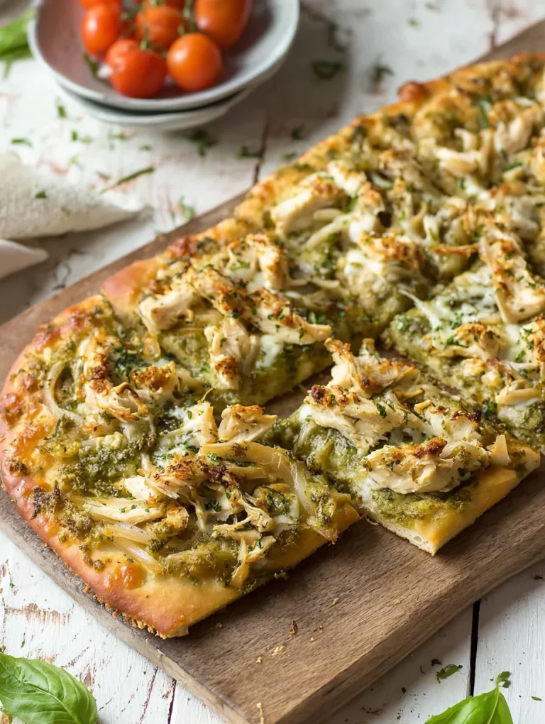 Pesto Chicken Flatbread