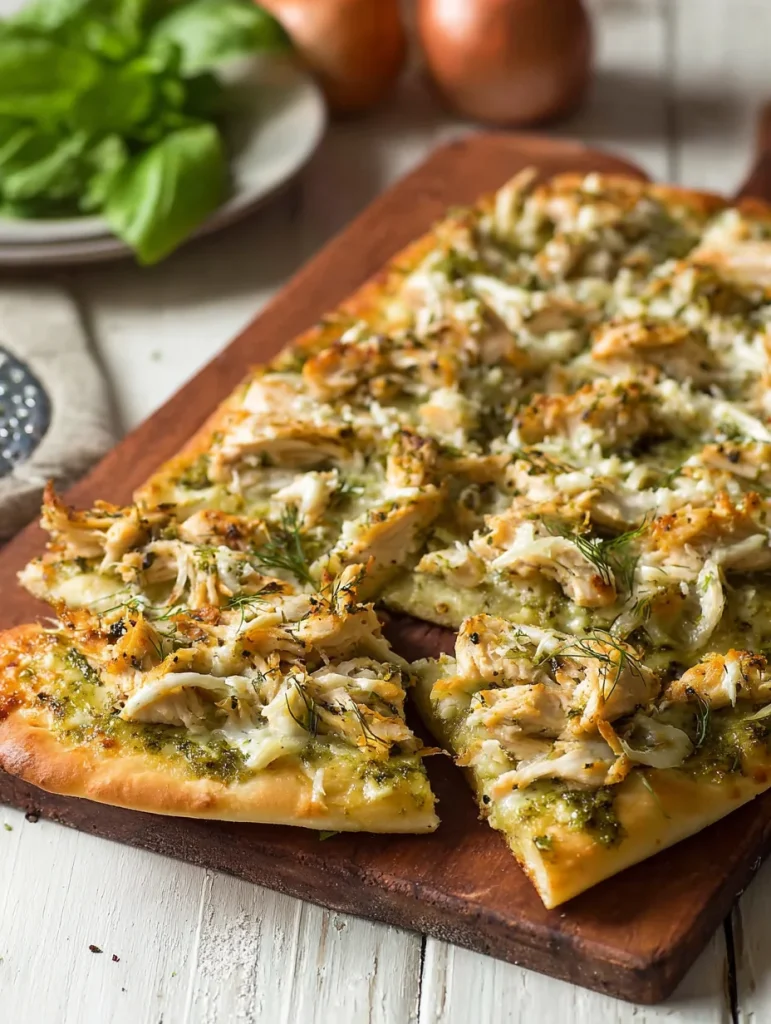 Pesto Chicken Flatbread