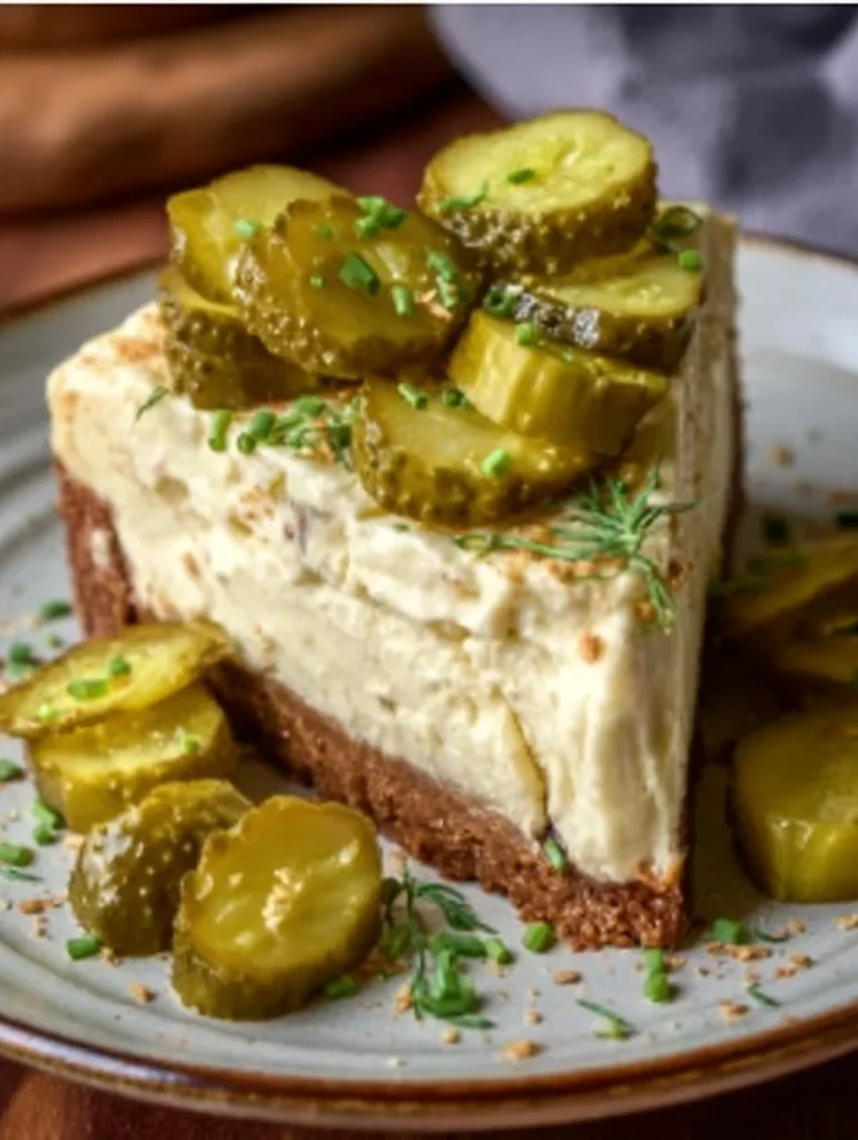 Pickle cheesecake bars