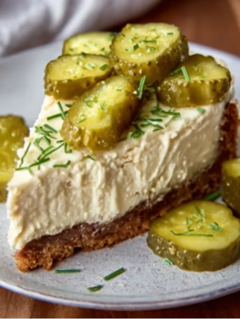 Pickle cheesecake bars