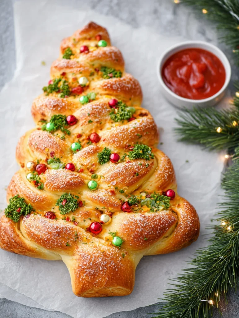Pull Apart Christmas Tree Bread