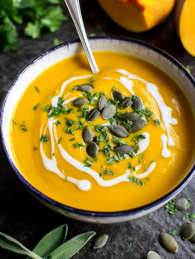 Pumpkin Soup with Sage