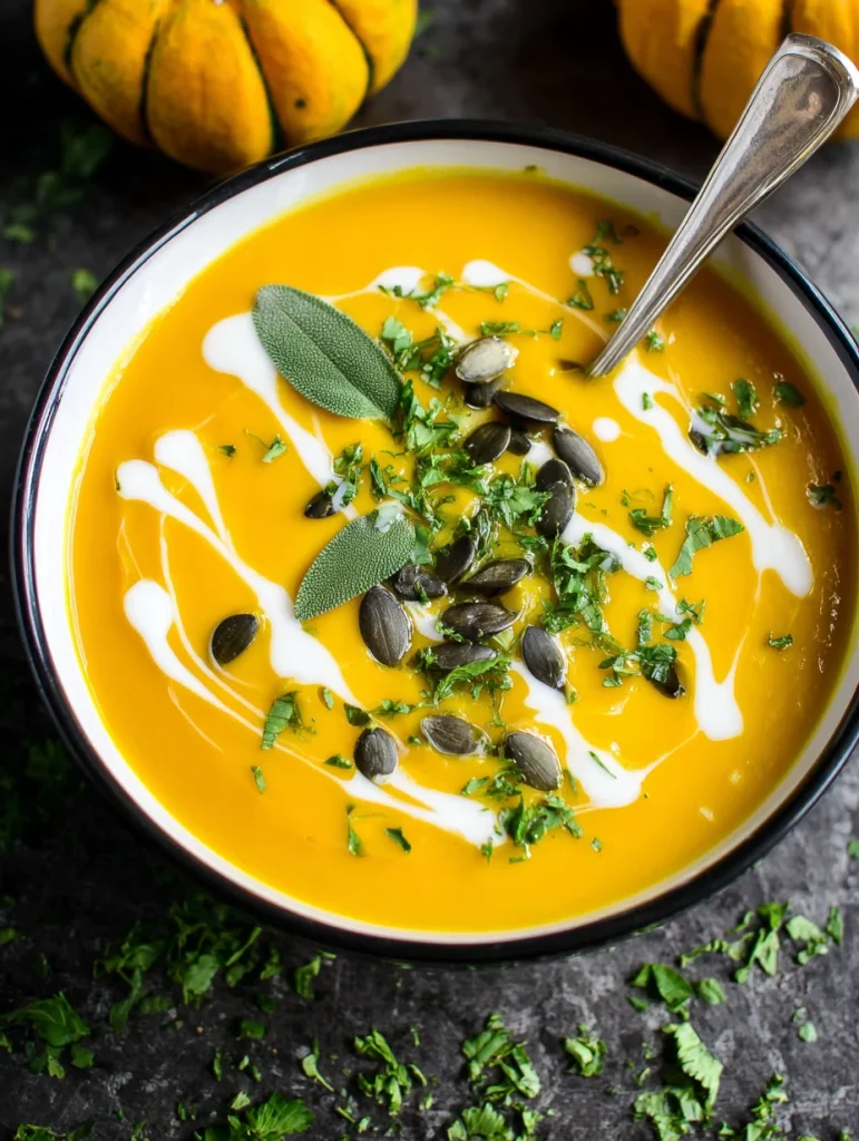 Pumpkin Soup with Sage