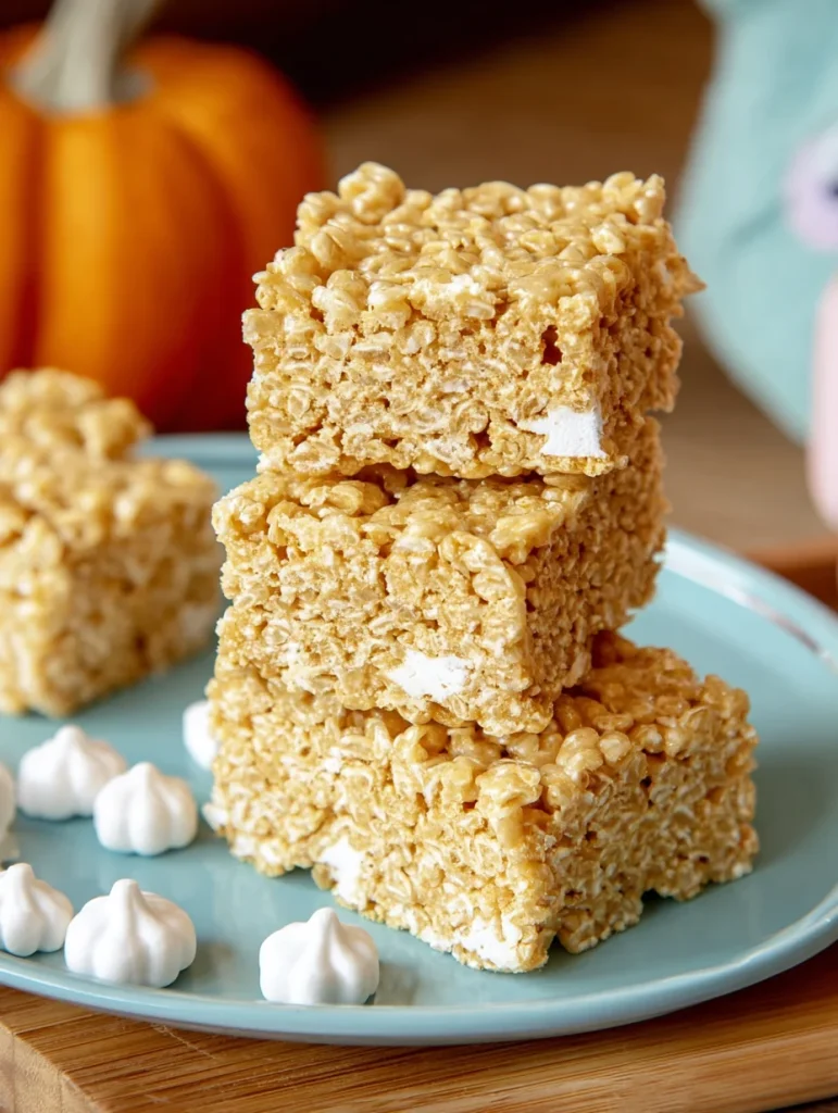 Pumpkin Spice Rice Krispie Treats