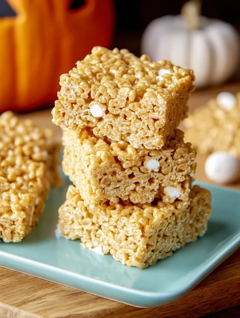 Pumpkin Spice Rice Krispie Treats