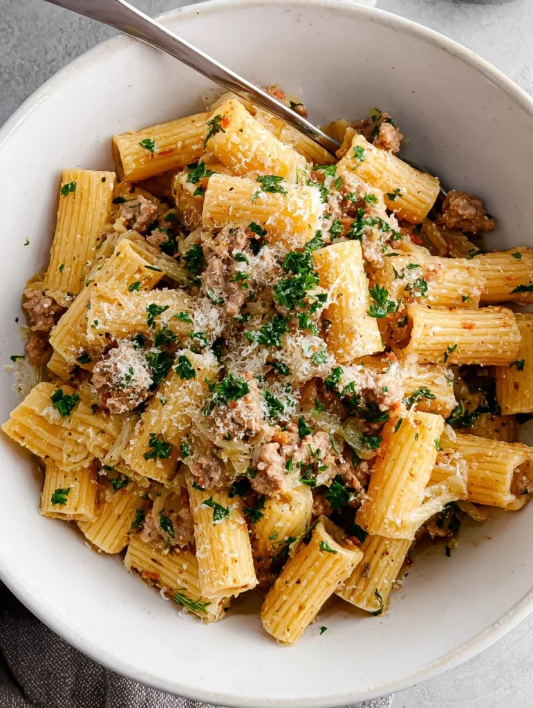 Rigatoni with Sausage & Fennel
