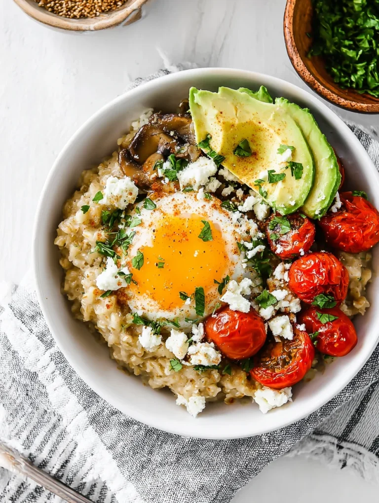 Savory Oatmeal Bowls
