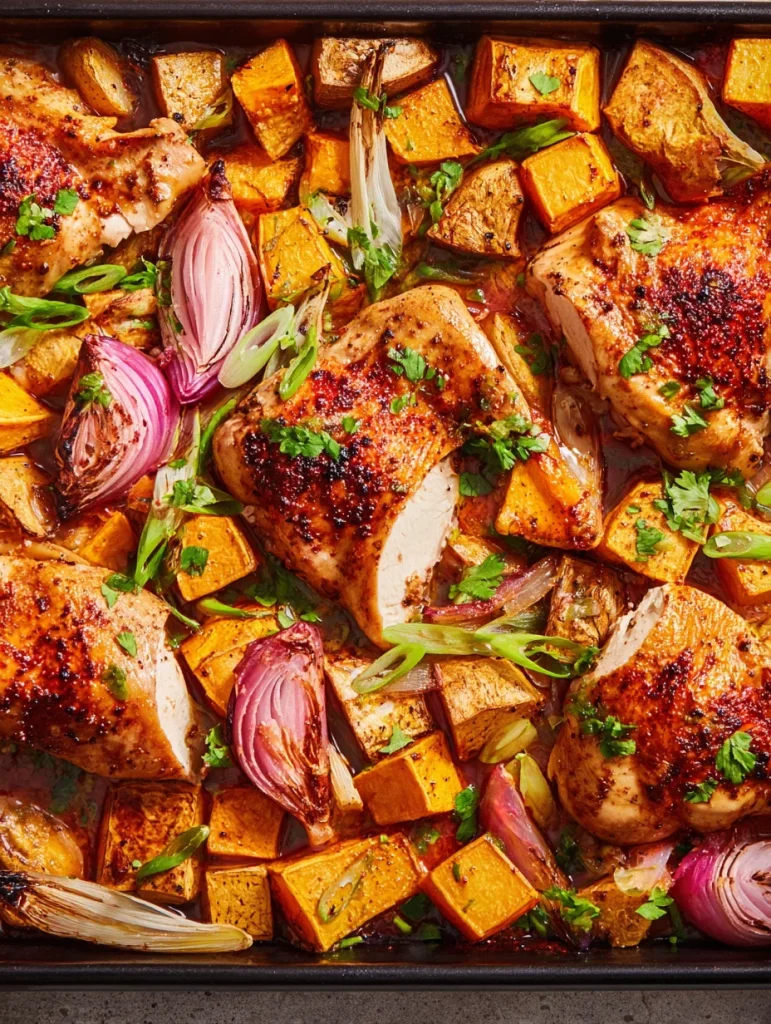 Sheet Pan Chicken With Roasted Vegetables