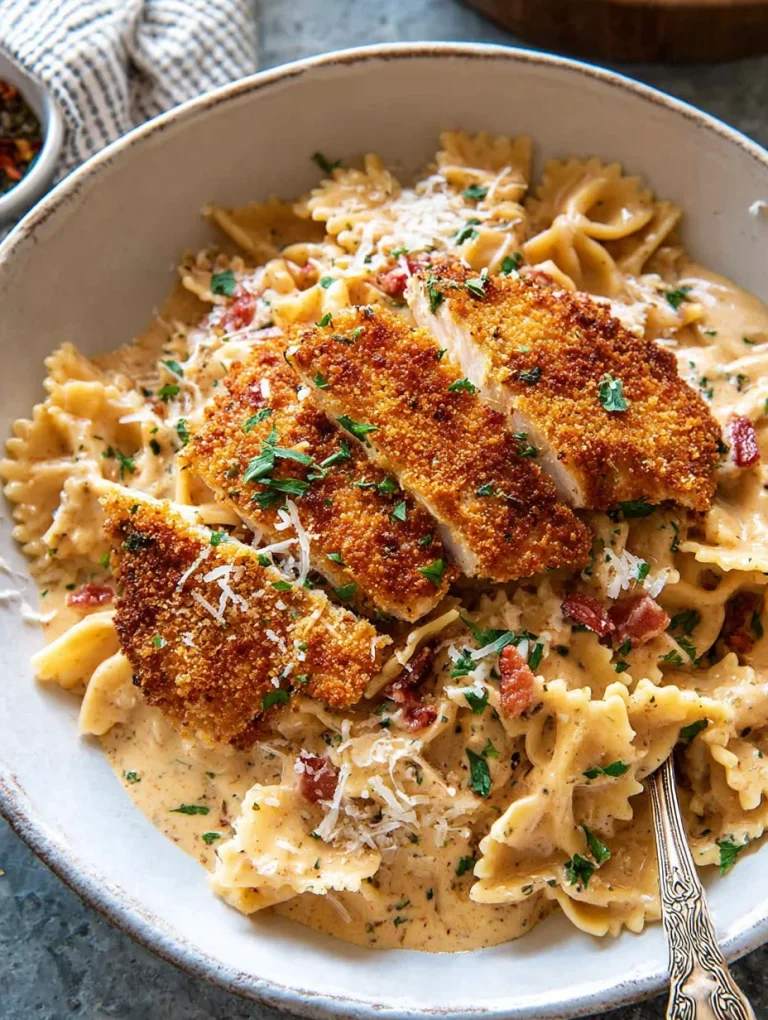 Southern Style Creamy Parmesan Chicken Pasta