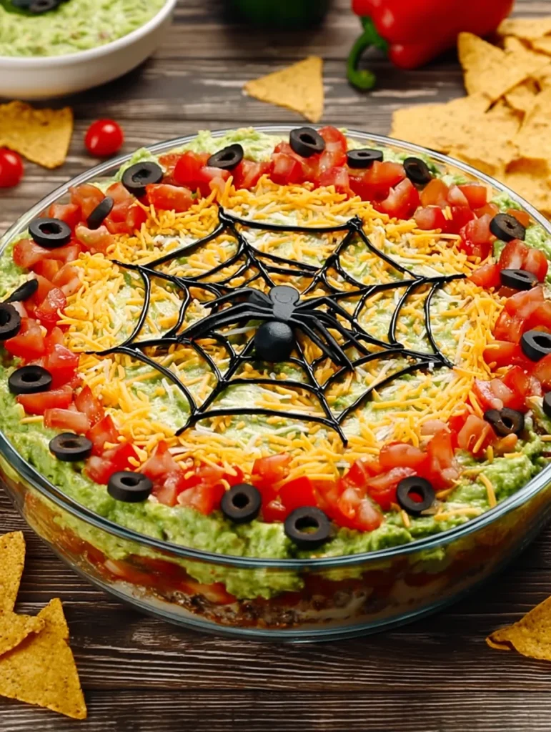 Spider Web Taco Dip